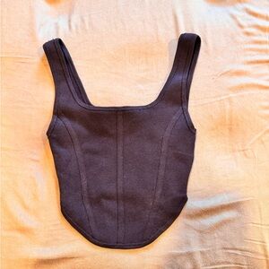 Aritzia Black Crop Top